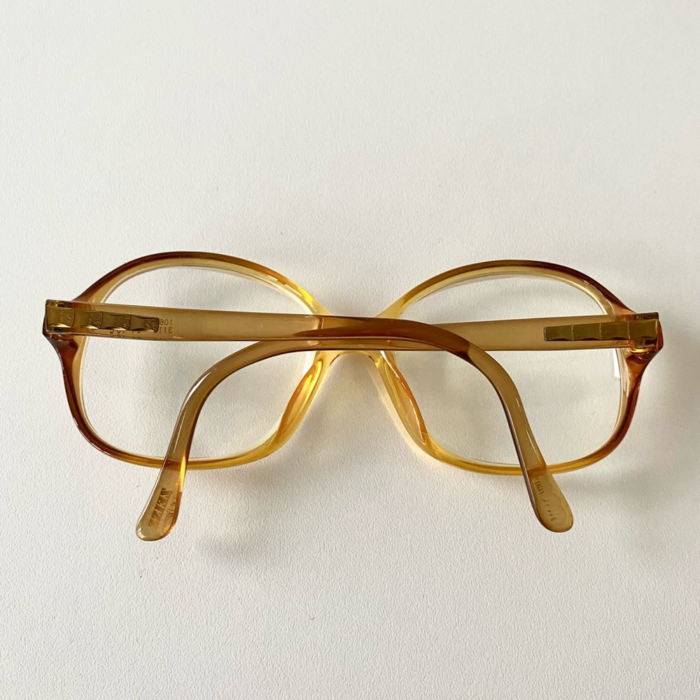 Vintage Zeiss West Germany Acetate Oversized Eyeglasses *FRAMES ONLY* - Picture 2 of 16